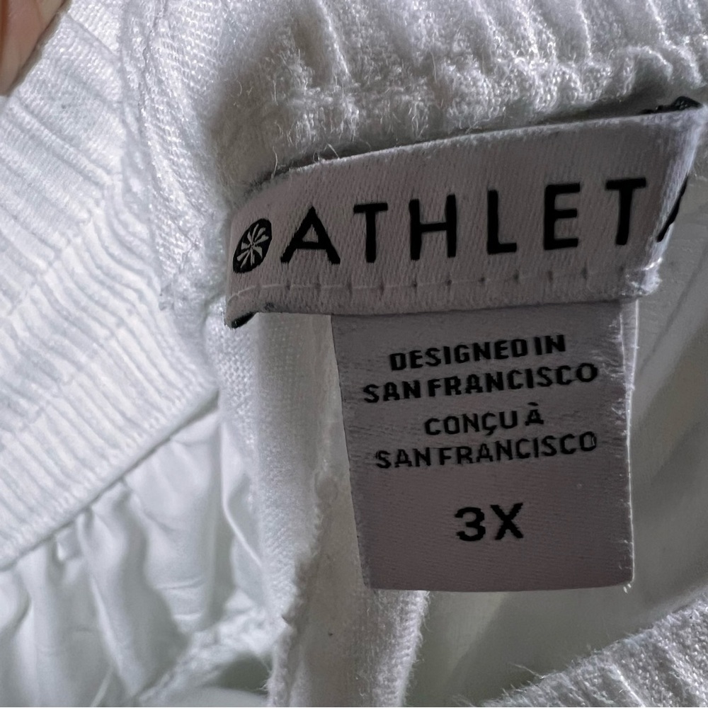 Athleta Retreat Linen Wide Leg Pant Size 3X - Picture 4 of 5